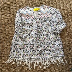 Colorful Patterned Kids swimsuit coverup